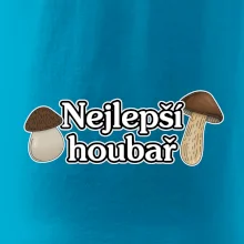 Nejlepší houbař - nápis s houbama