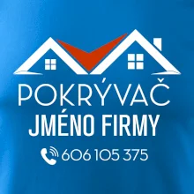 Tričko pro pokrývače - Dvě střechy
