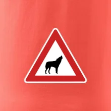 Dopravní značka - Pozor vlk