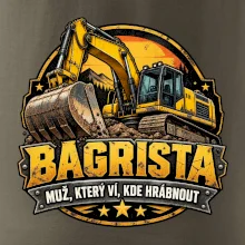 Bagrista muž který ví kde hrábnout
