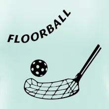 Floorball nápis šikmo