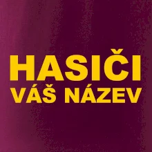 Hasiči - žlutý nápis - váš název sboru