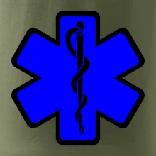 Rescue - Hvězda na prsu +  nápis na zádech