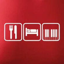 Eat sleep piano v řadě