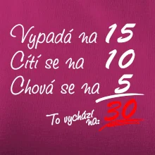 Vypadá, cítí se, chová se - 30 let