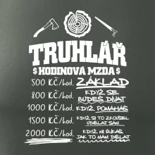 Hodinová mzda truhlář
