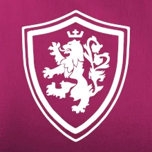 Český lev erb na prsu a na zádech