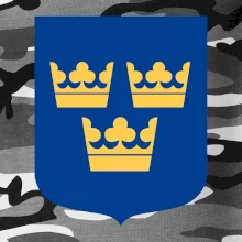 Švédský znak tři korunky na prso