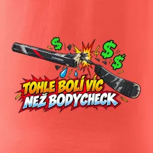 Zlomená hokejka bolí víc než bodycheck