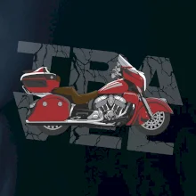 Cestovní motorka Amerika červená