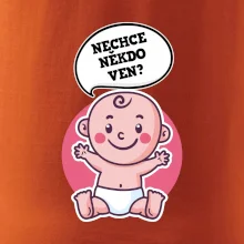 Nechce někdo ven - Triko pro porodní asistentku