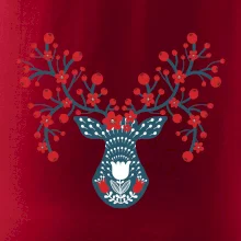 Folklor - jelen s červenými plody