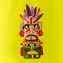 Mayové maska s peřím