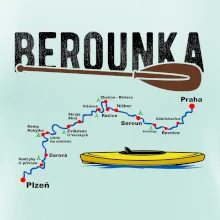 Mapa řeky Berounky