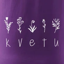 Kvetu - Nápis s květinami