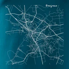 Černobílá mapa Znojmo