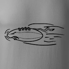 Americký fotbal letící míč