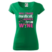 Will trade medical advice for wine