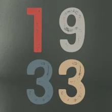 Vintage číslice 1933