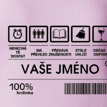 Vaše jméno - čárový kód