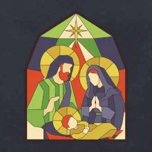 Vitráž - jesličky