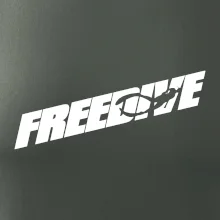 Freedive - nápis s potápěčem