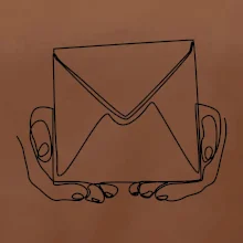 Obálka pošták jedním tahem