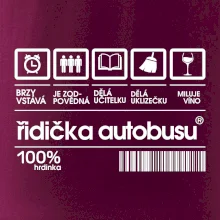 Čárový kód řidička autobusu