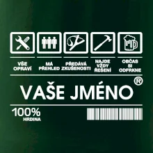 Vaše jméno - čárový kód