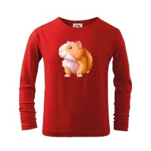 Morče - kreslené, bílo oranžové