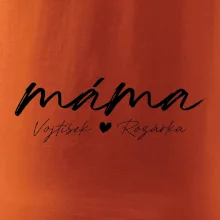 Triko máma psací se jmény dětí