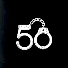 Narozeninové tričko pro policajta - pouta 50