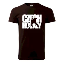 Czech hockey - nápis s hokejistou - Mistrovství světa v ledním hokeji 2026