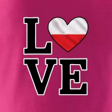 Love Polská vlajka