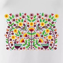 Folklor - barevně kvetiny obdélník