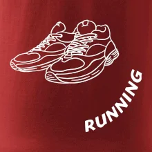 Running nápis šikmo