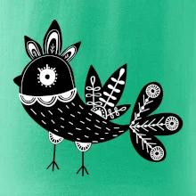 Ptáček černobílý folklór