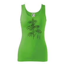 Konopí kytka černobílá