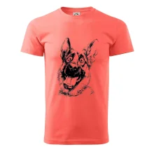 Černobílá karikatura Německý ovčák