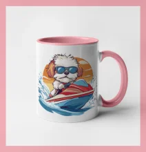 Bišonek na vodním skútru