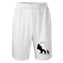 Rybář tahající rybu