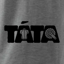 Táta nápis - cyklista