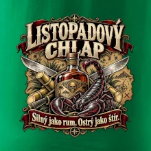 Listopadový chlap rum a ostrý štír