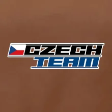 Czech team s vlajkou - Mistrovství světa v ledním hokeji 2025