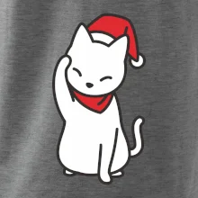 Vánoční kočka mávající
