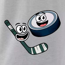 Parové triko - Puk a hokejka