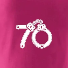 Narozeninové tričko pro policajta - pouta 70