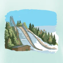 Obrázek skokanských můstků