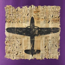 Egyptské hieroglyfy letadlo