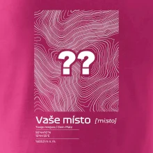 Vaše místo - vrstevnice v obdélníku